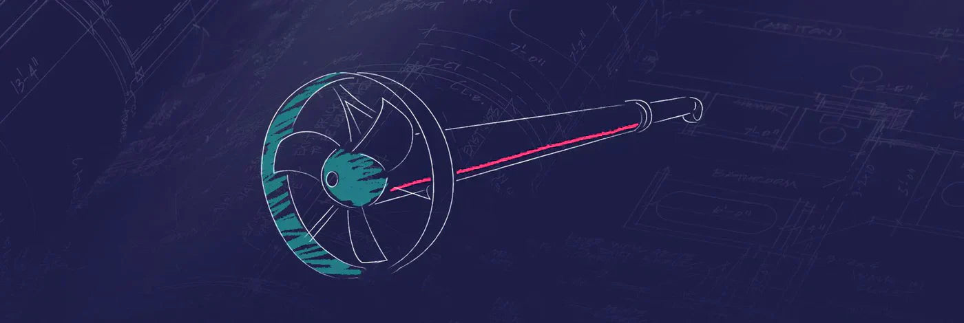 Illustration of the TEMO·450 electric outboard