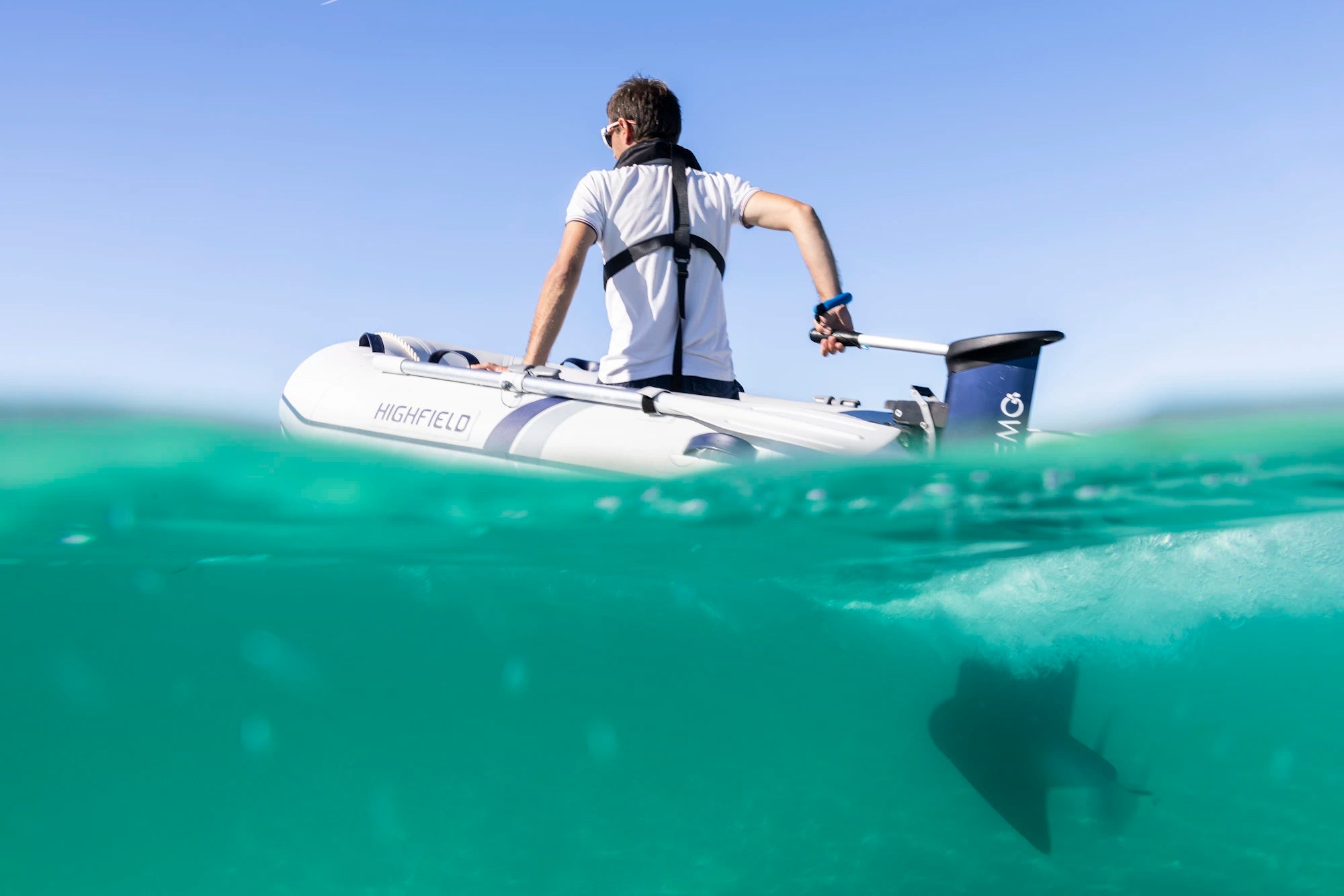 Vue d'une annexe motorisé par un moteur TEMO·1000