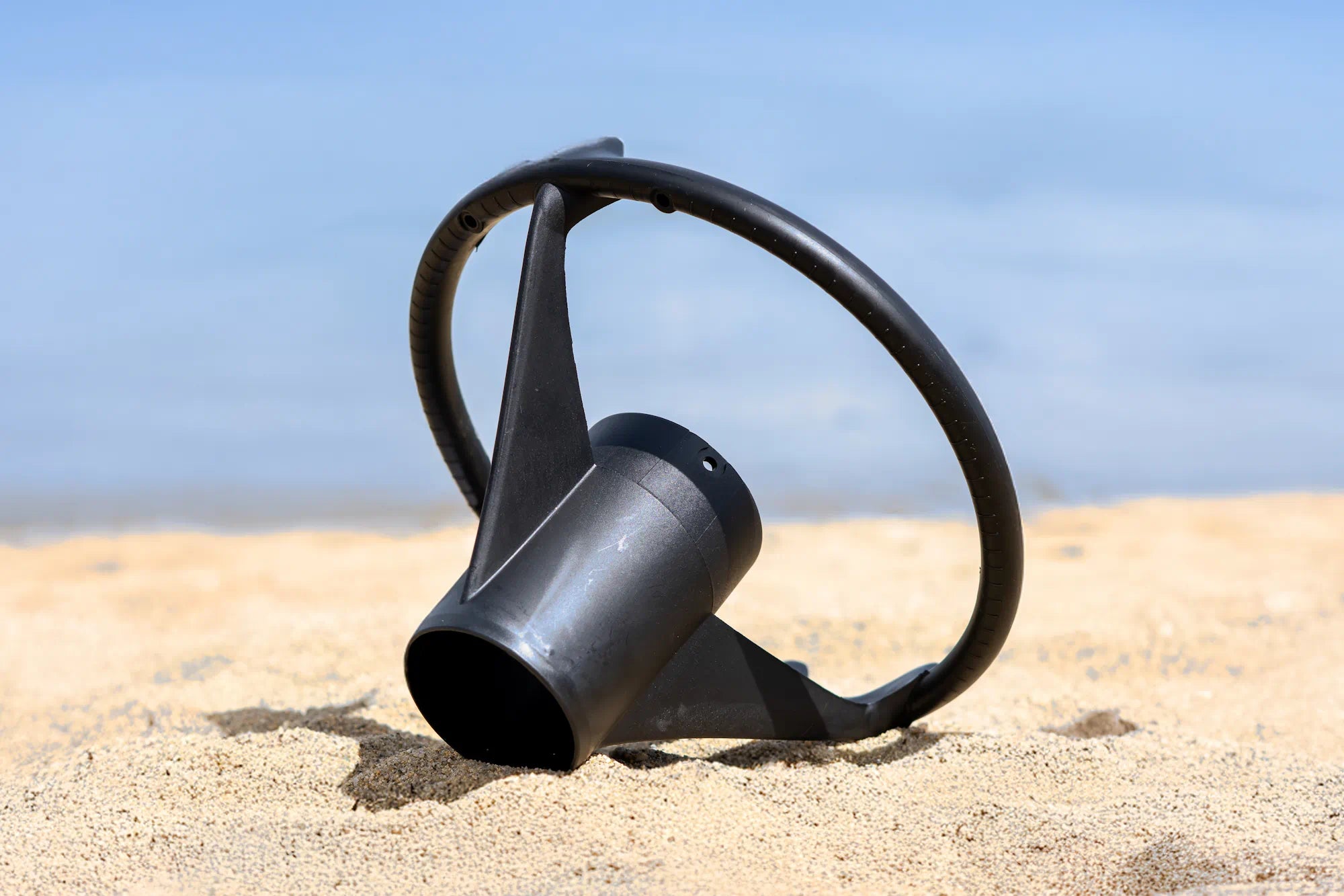 Tuyère positionné sur le sable