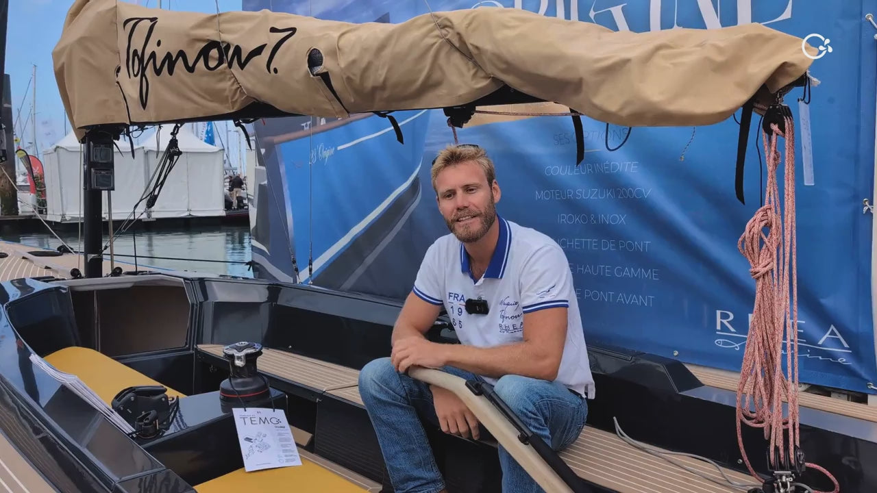 Charger la vidéo: Voilier Tofinou entrant au port équipé d'un POD TEMO